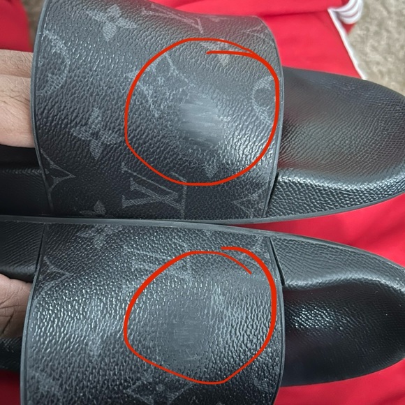 Louis Vuitton Waterfront Monogram Slides Size 11 1/2 - Picture 6 of 8